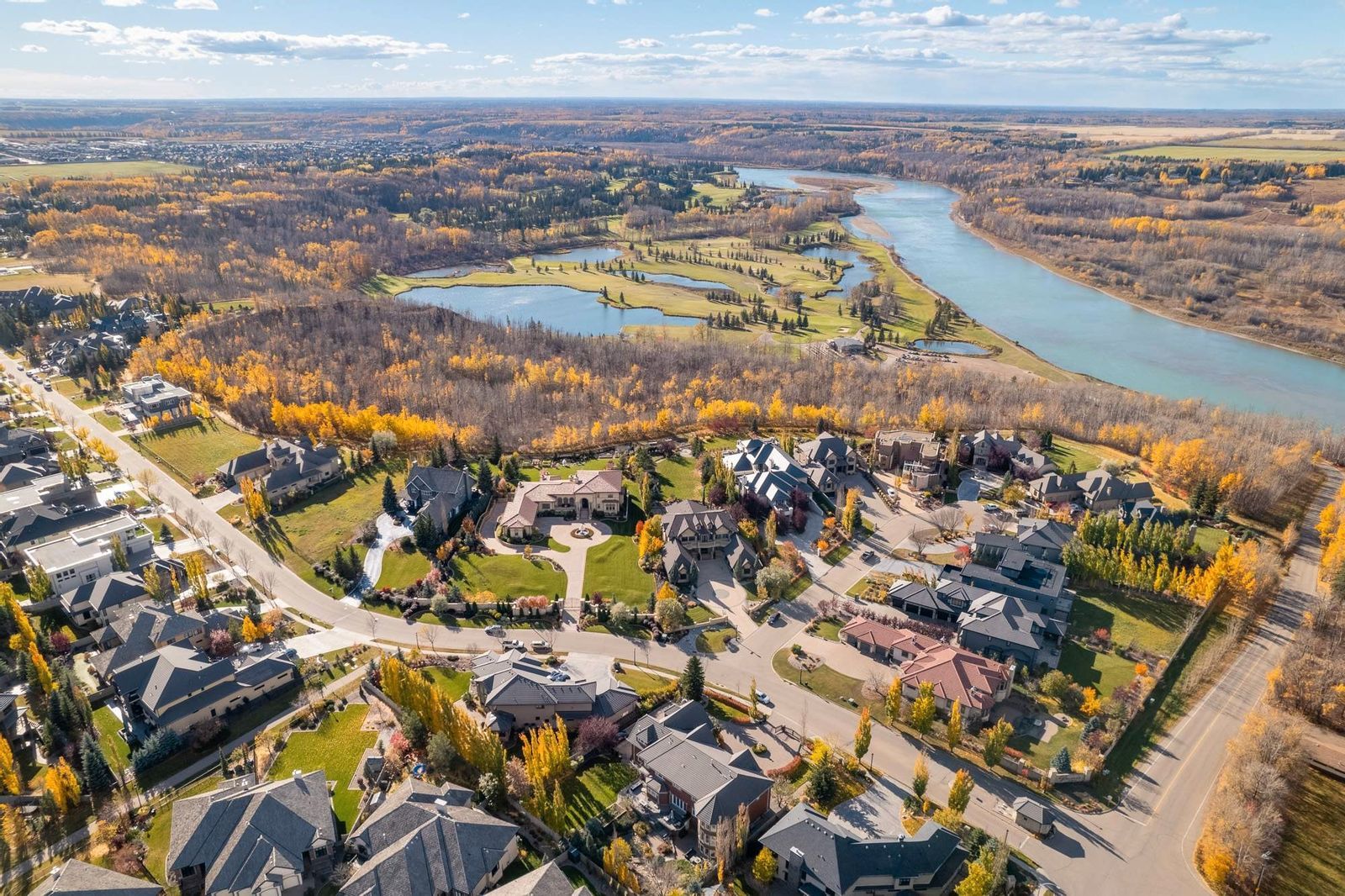 aerial view of Windermere, Edmonton