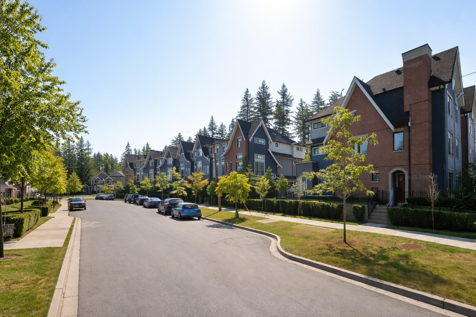 Alderwood 3 townhome exterior Lilac Drive and Macbeth Road in Surrey