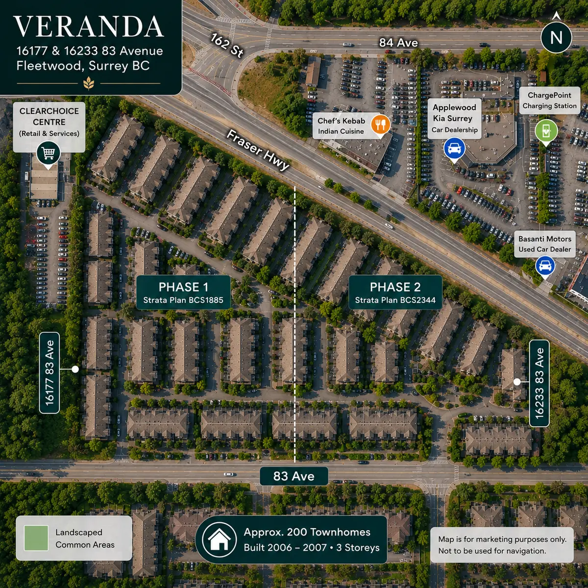 veranda-townhomes-surrey-aerial-map