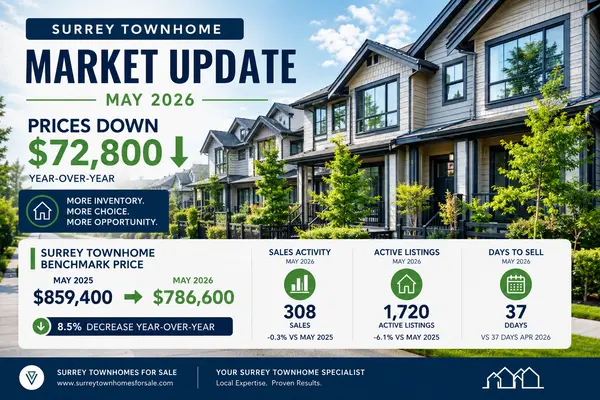 Surrey Townhome Market Update May 2026