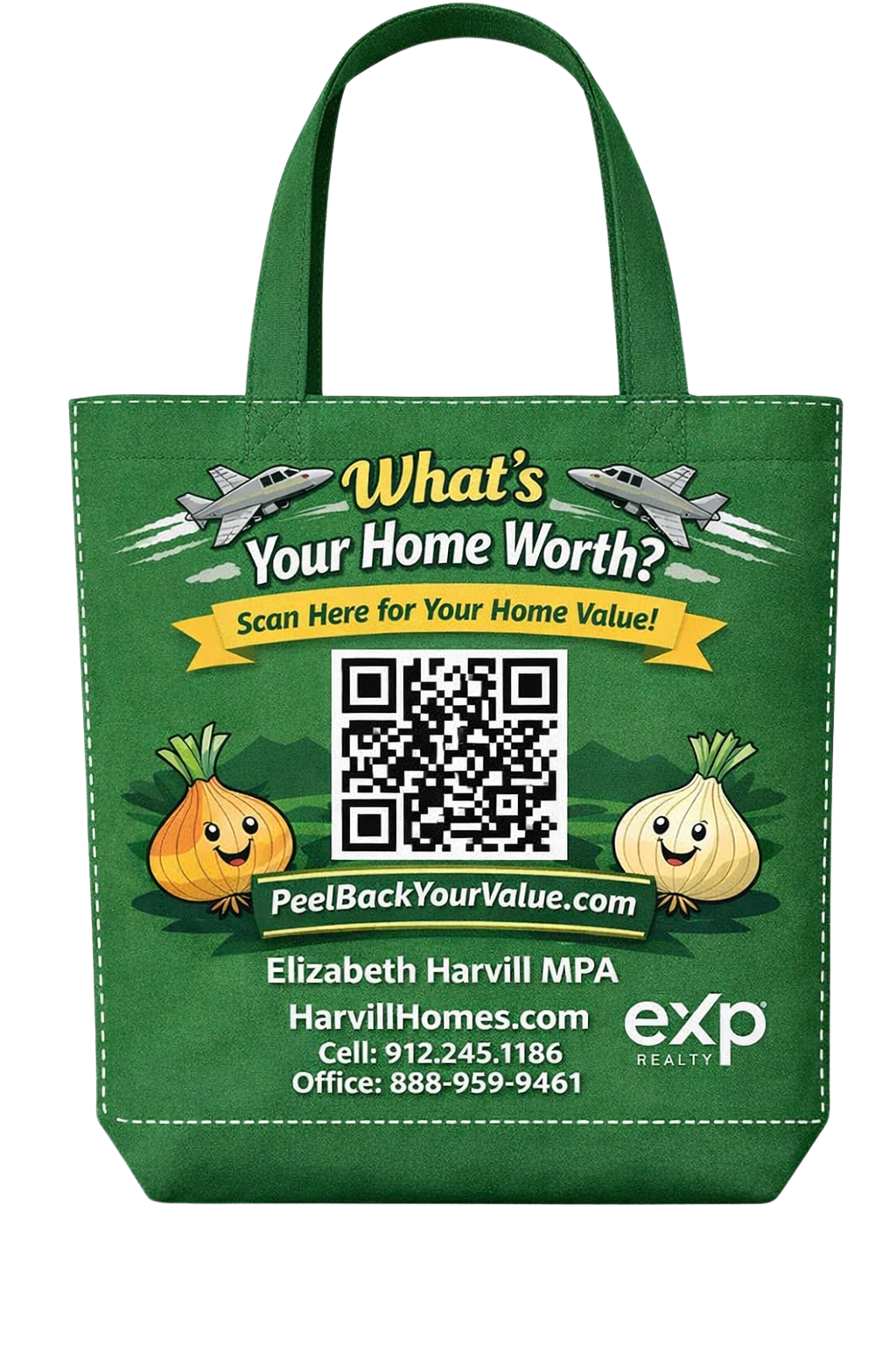 Elizabeth Harvill Vidalia Onion Festival home value tote