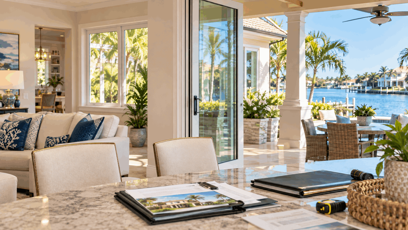 Luxury Waterfront Home with Tropical Views