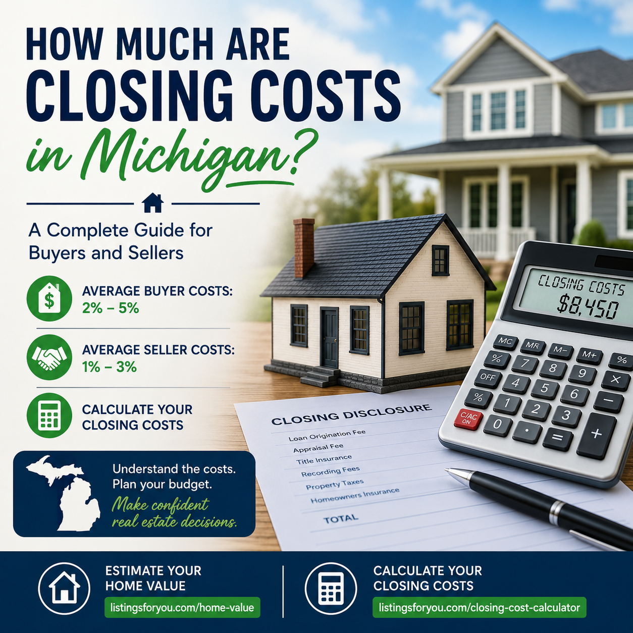 How Much Are Closing Costs in Michigan? A Complete Guide for Buyers and Sellers