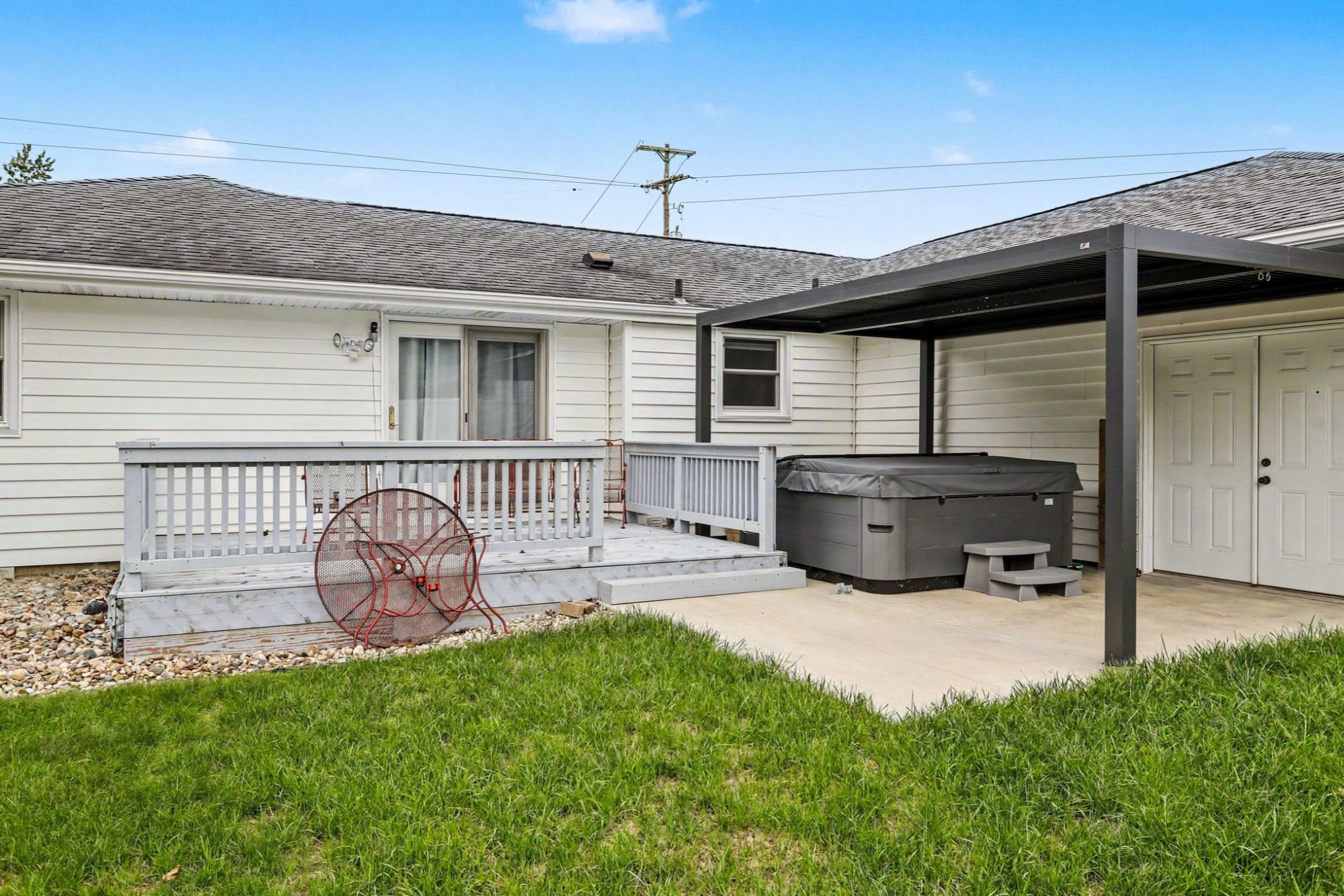 Deck and outdoor living area