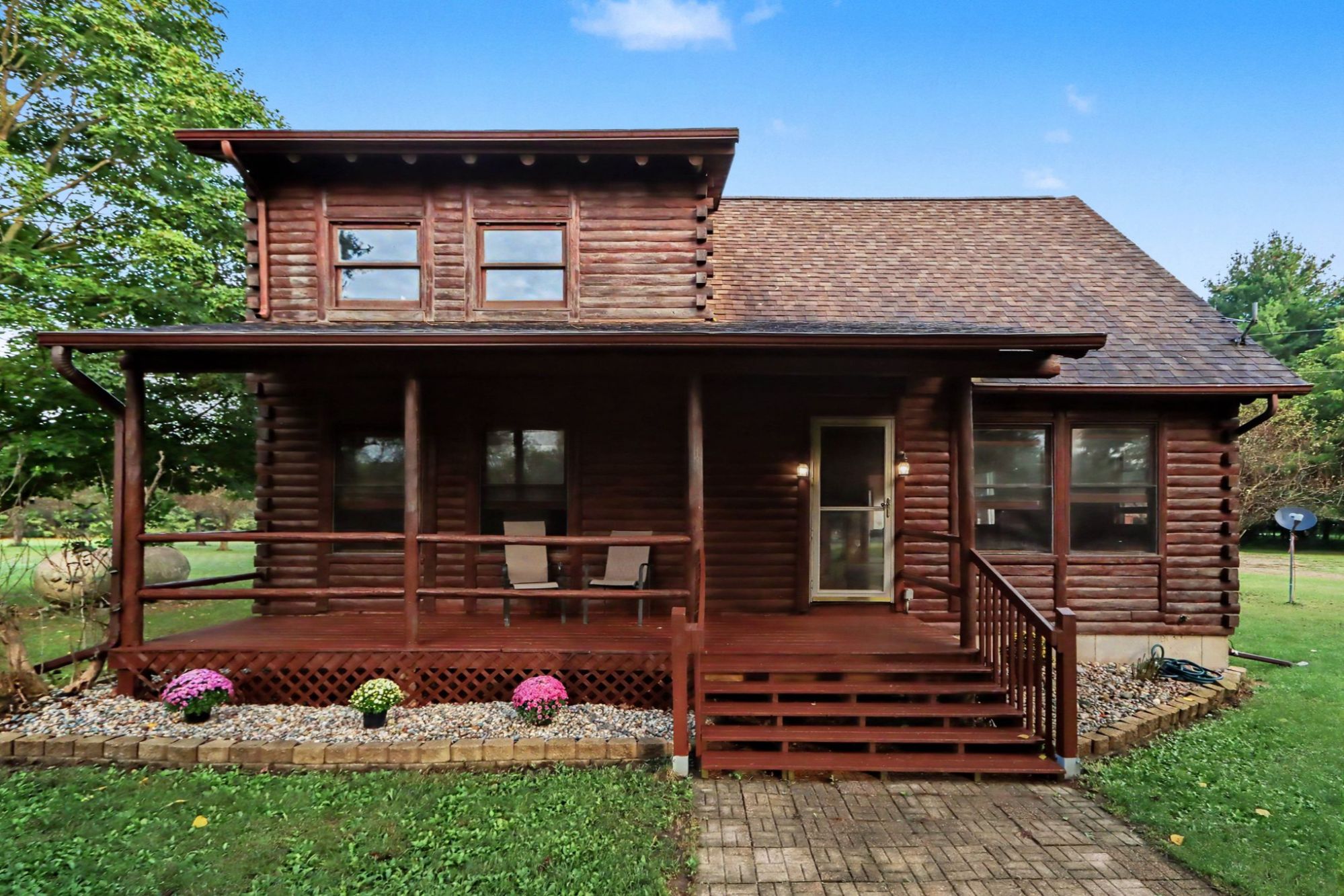 Log home for sale at 13228 S 5th Street Schoolcraft Michigan