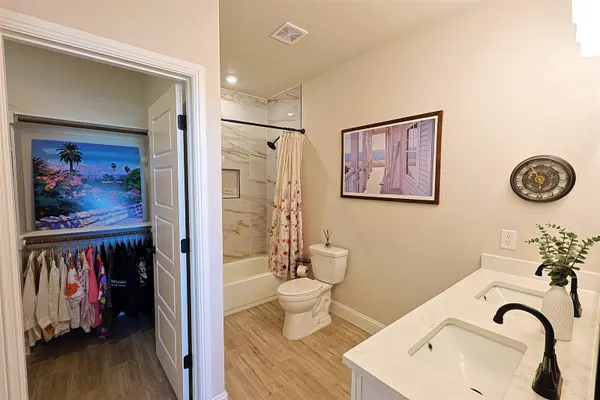 Master bedroom with walk in closet