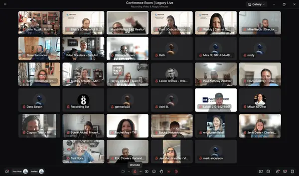 Legacy Team Meeting Screenshot