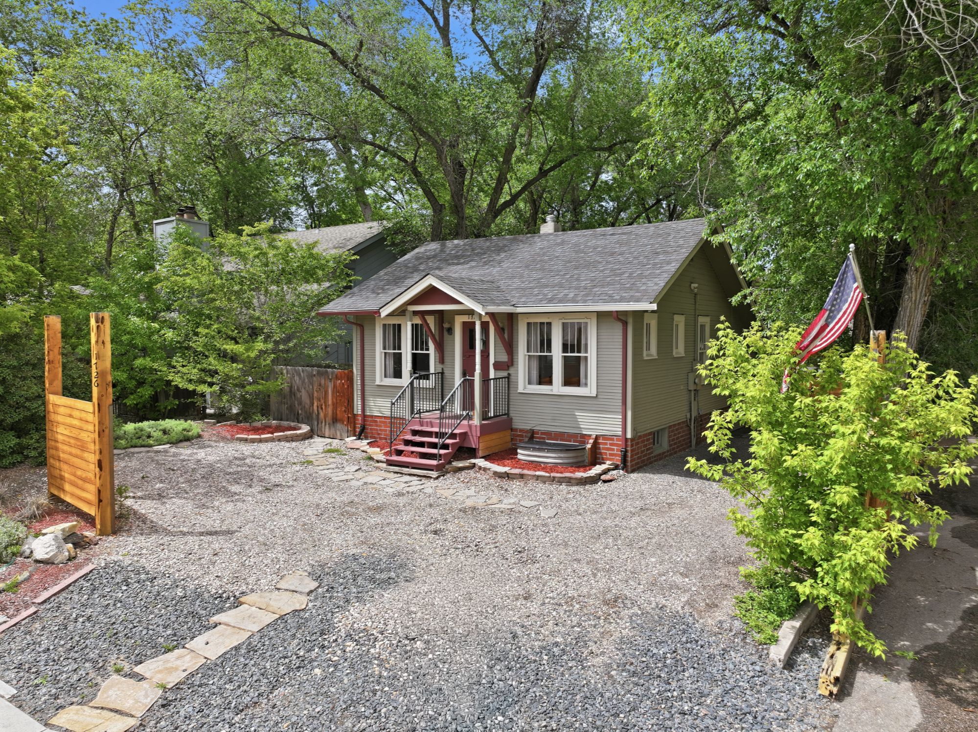 Front exterior of 1726 W Mulberry St in Fort Collins Colorado near City Park and Old Town
