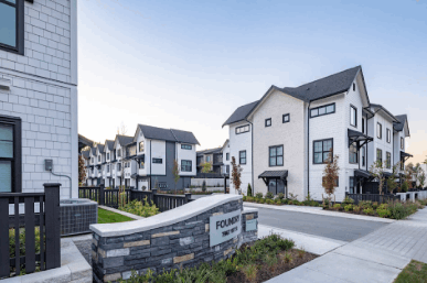Modern  townhomes in Langley, BC