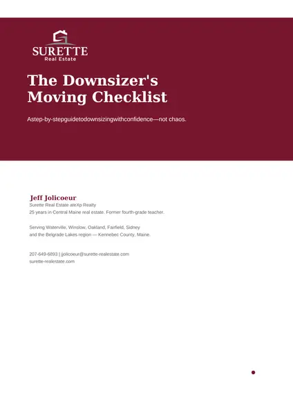 Downsizer's Checklist