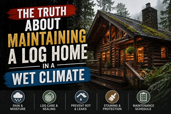 The Truth About Maintaining a Log Home in a Wet Climate