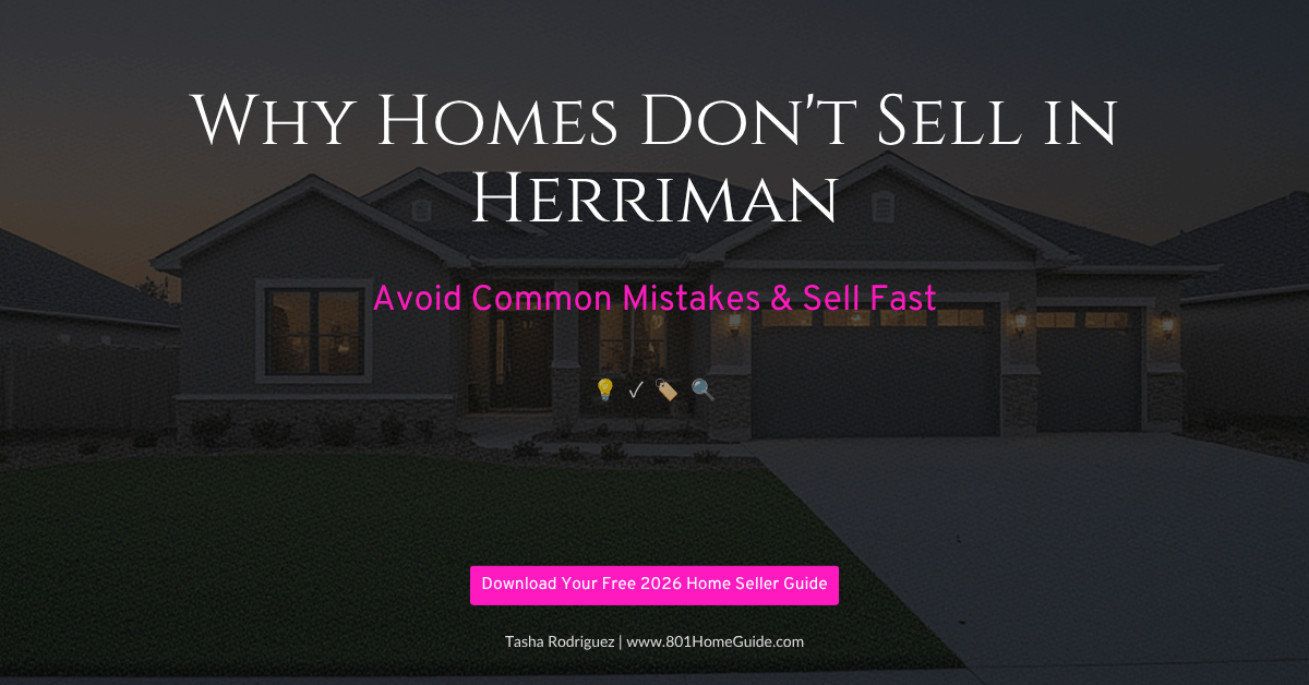 Why Homes Don’t Sell in Herriman - Real Estate Tips by Tasha Rodriguez
