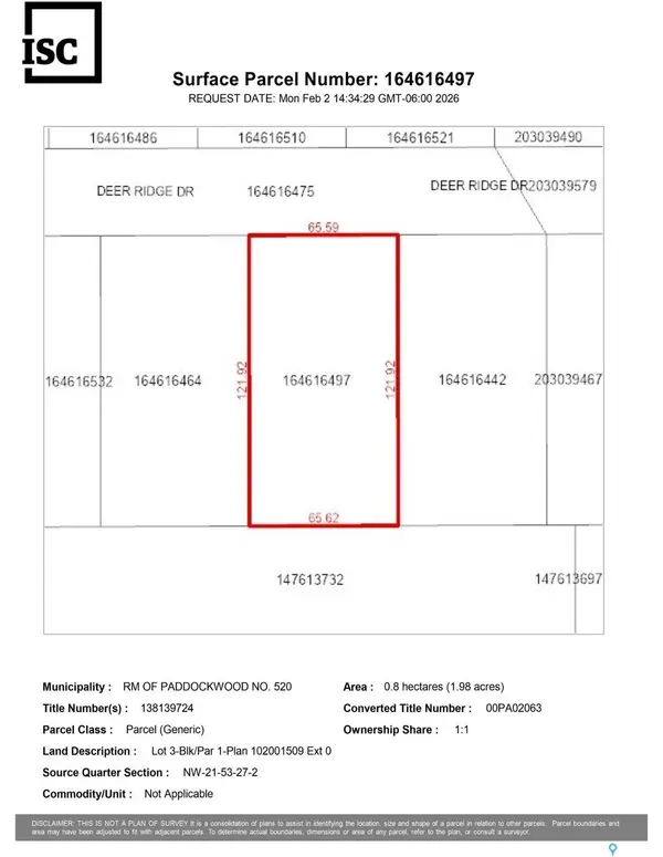 103 Deer Ridge DR, Paddockwood Rm No 520, SK S0J 0N0