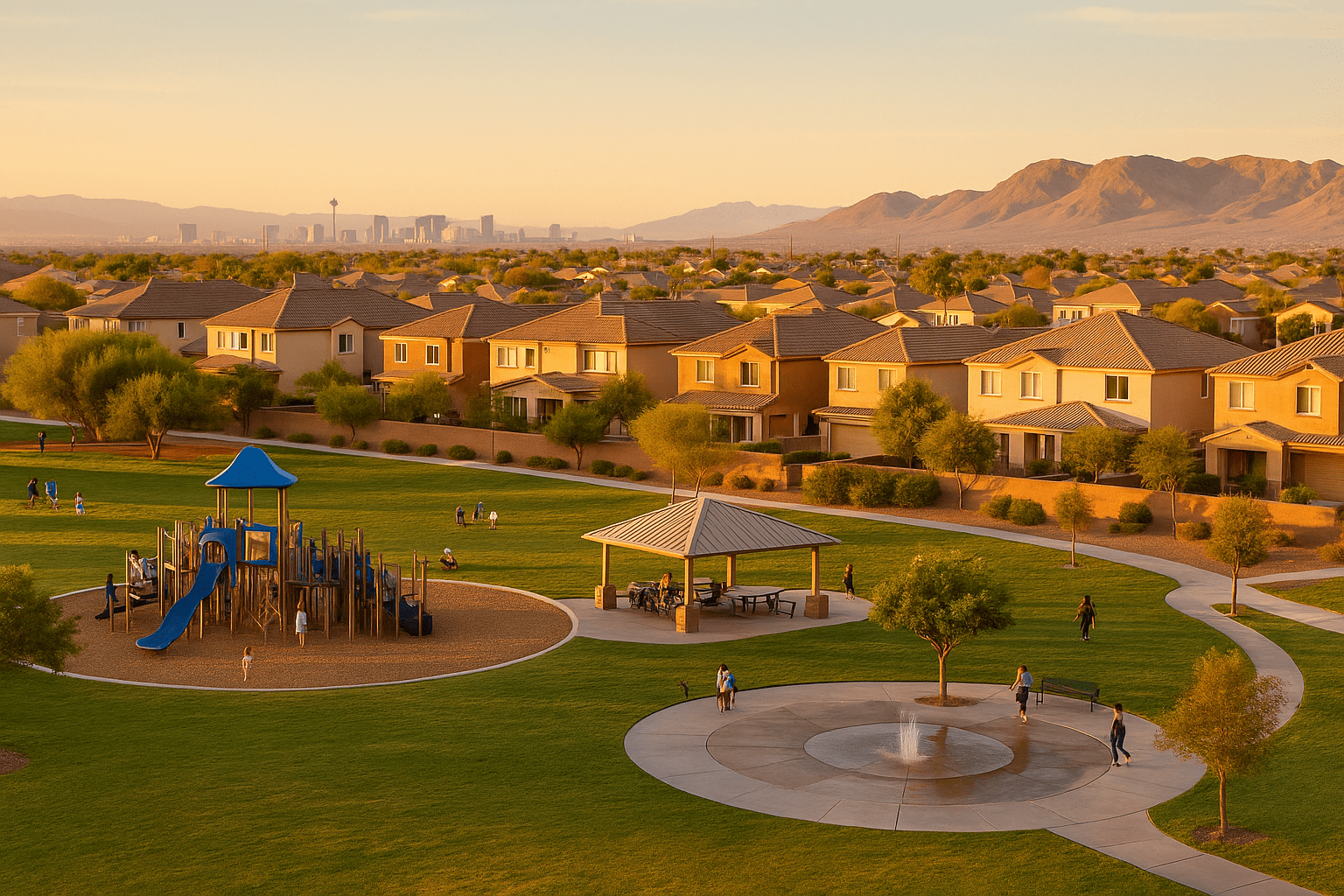 Silverado Ranch Las Vegas master-planned community with established neighborhoods, Silverado Ranch Park, family amenities, and convenient central location near Henderson