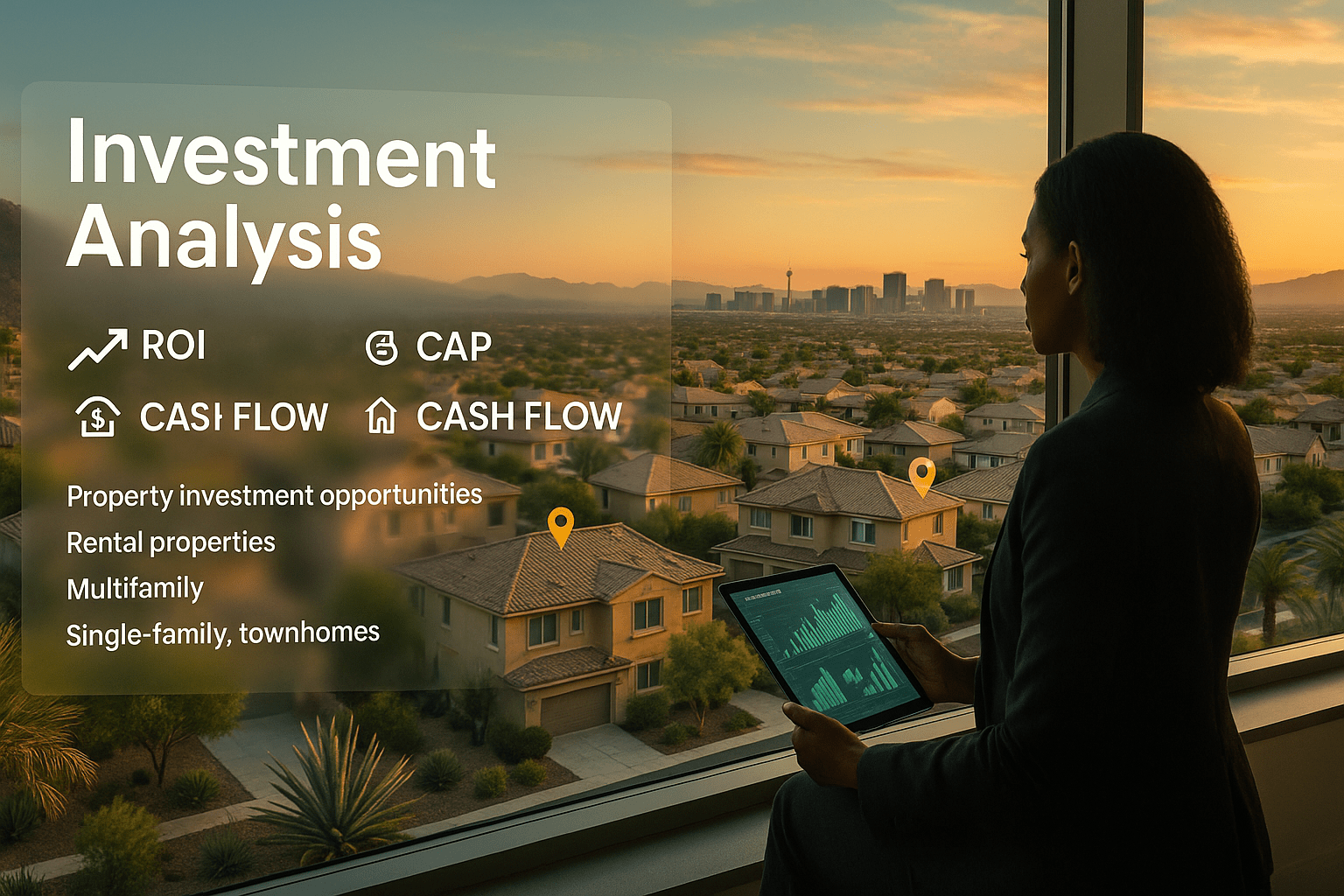 Henderson Nevada real estate investment featuring property investment opportunities, ROI analysis, rental properties, Las Vegas Valley market growth, and wealth building strategies