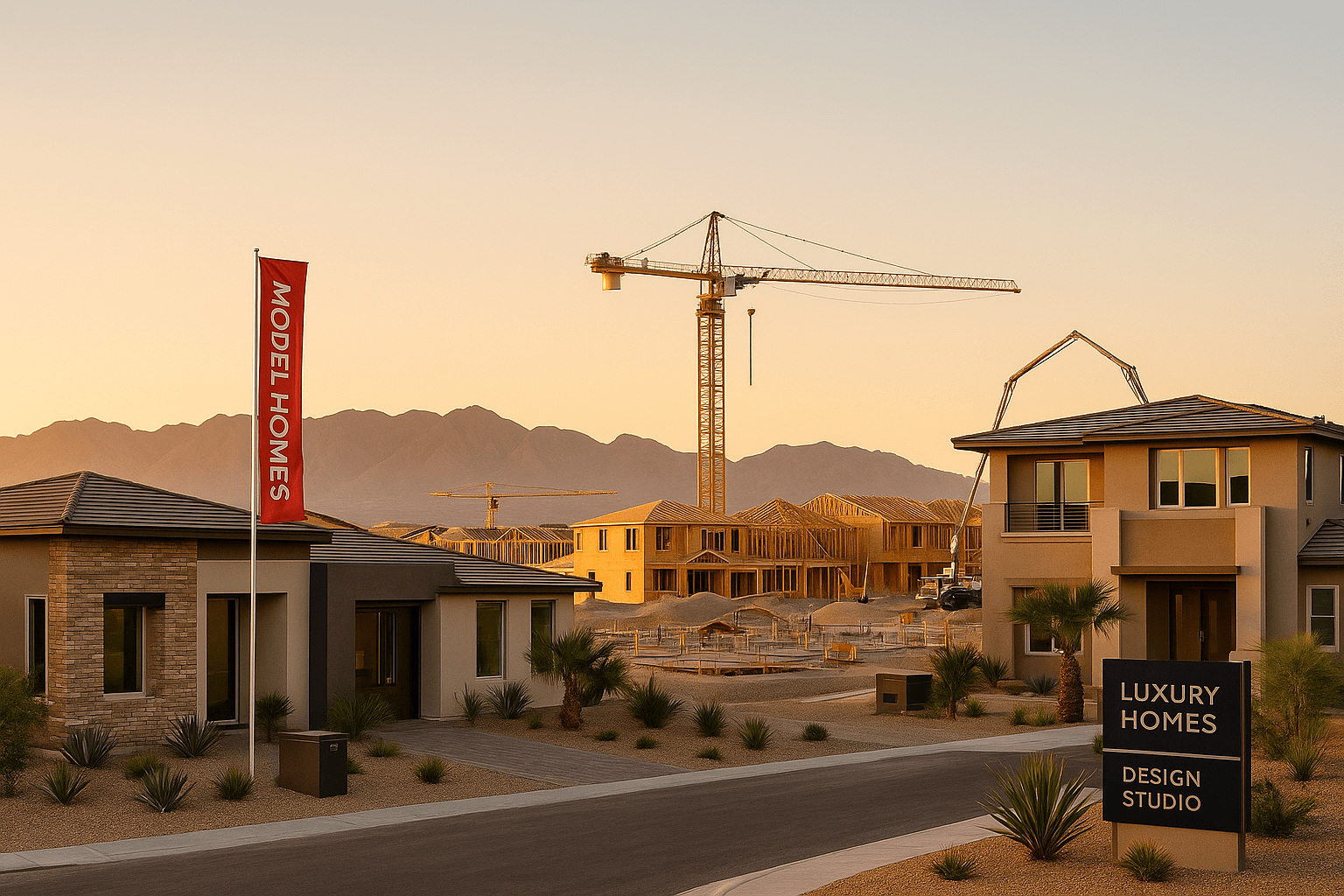 Henderson Nevada new home construction featuring master-planned communities, luxury builders, custom homes, new developments, and modern construction excellence