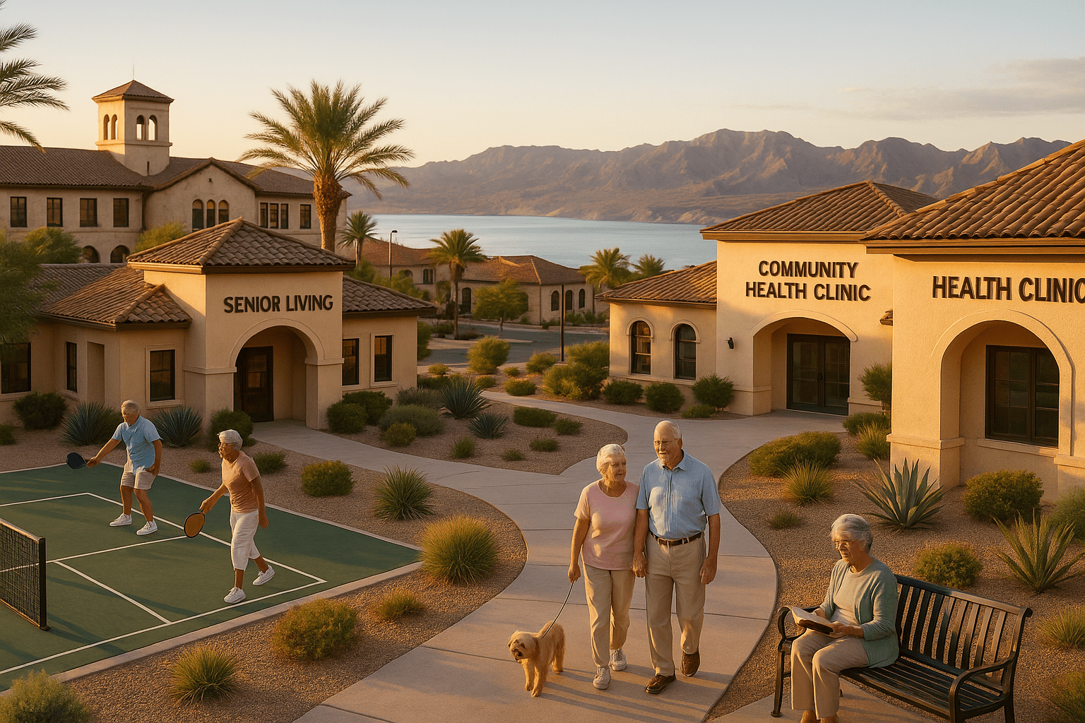 Boulder City Nevada retirement community seniors Lake Mead recreation historic downtown senior living healthcare facilities