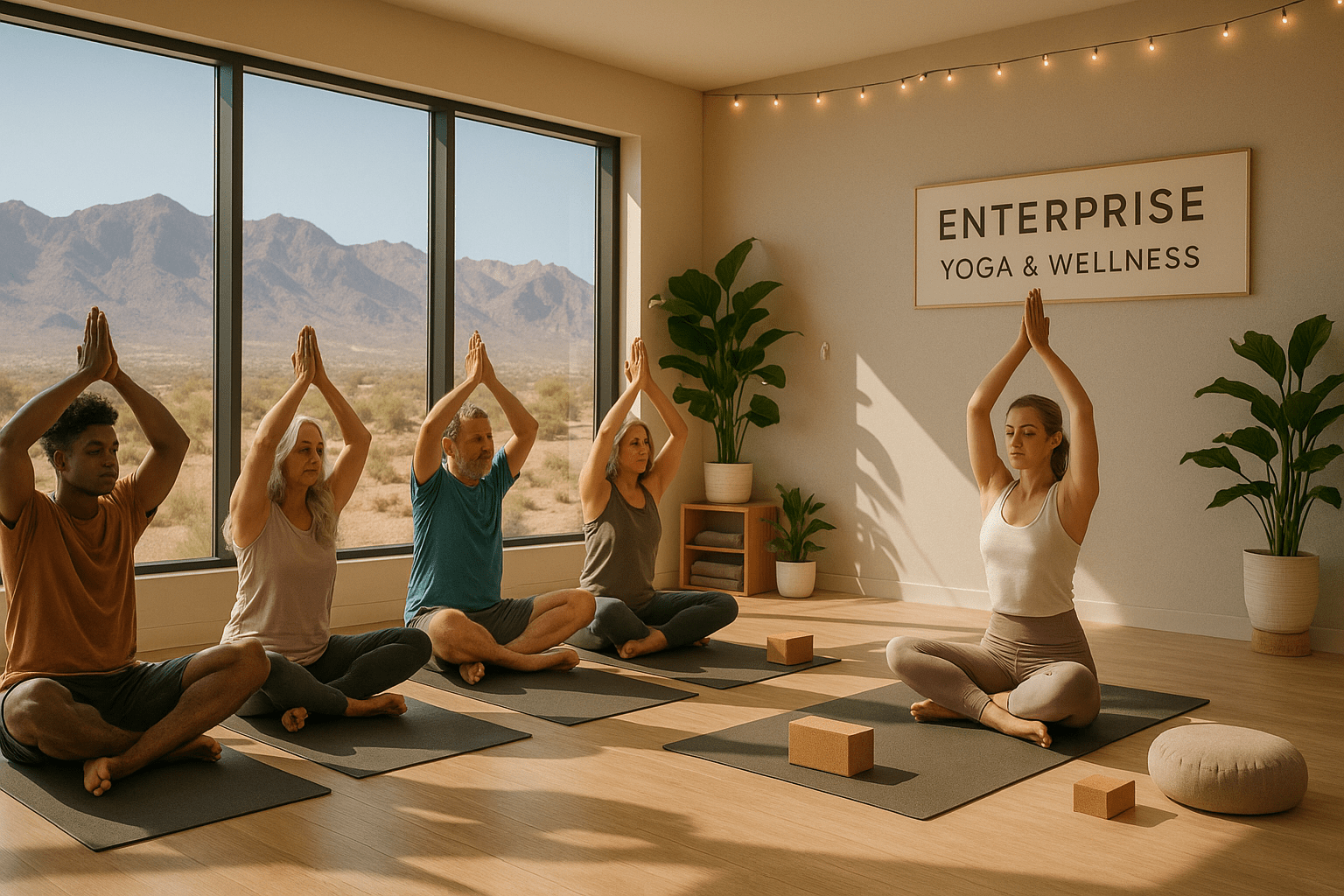 Enterprise Nevada yoga studios featuring serene yoga classes meditation wellness centers mindfulness practice and peaceful studio environments