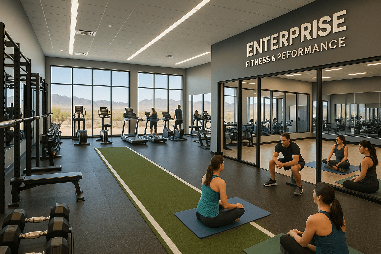 Enterprise Nevada gyms and fitness centers featuring modern equipment state-of-the-art facilities group fitness classes and professional training environments