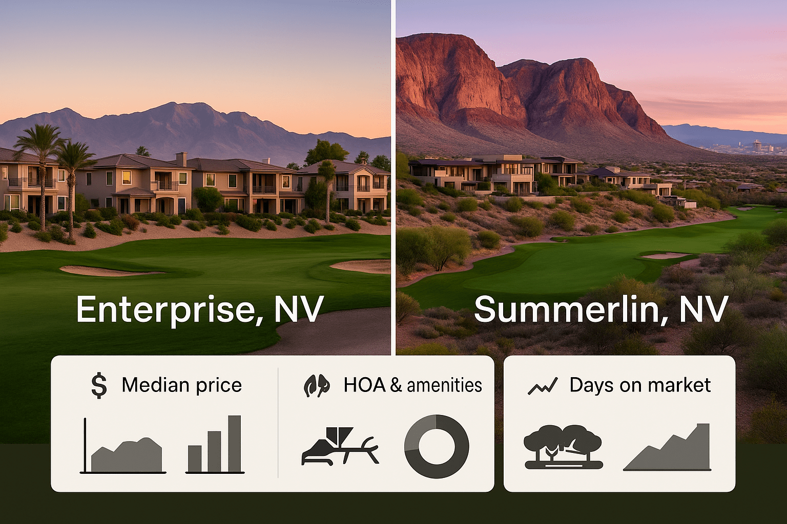 Enterprise Nevada vs Summerlin Nevada luxury real estate comparison featuring master-planned communities luxury homes and market analysis