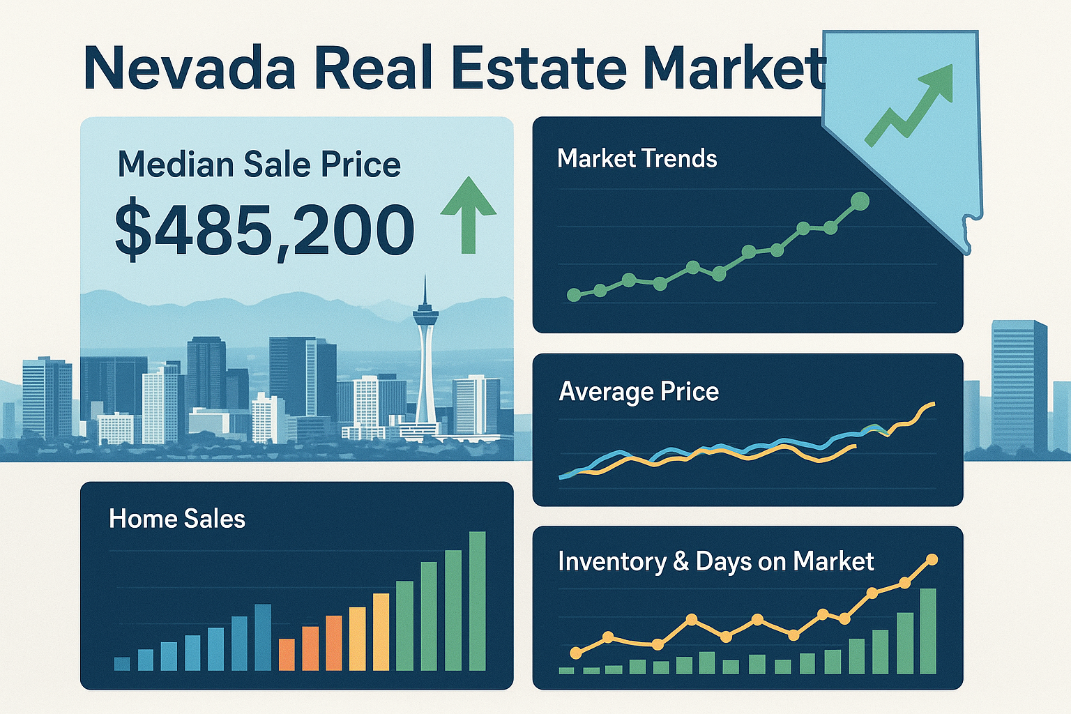 Nevada real estate market trends 2025 showing comprehensive market analysis and growth indicators