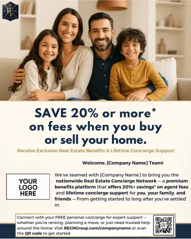 Save 20% or more on real estate agent fees with the nationwide Real Estate Concierge Network and concierge support.
