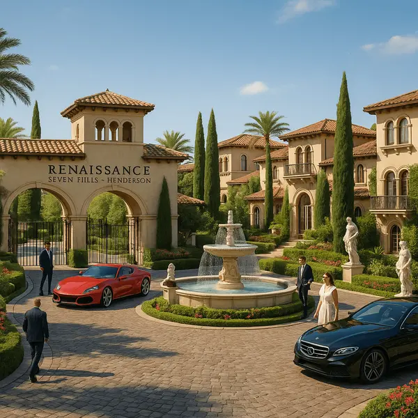 Renaissance's guard-gated security creates exclusive community character where 217 families share appreciation for privacy, Italian architectural authenticity, and championship golf access. This intimate scale ensures consistent community standards, enables personal relationships among neighbors who share similar lifestyle values, and maintains the kind of exclusive atmosphere that attracts residents seeking both luxury amenities and genuine community character within Seven Hills' master-planned excellence.
