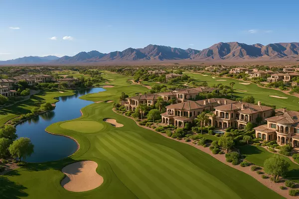 Rio Secco and Revere golf courses at The Estates Seven Hills featuring championship course integration, Rees Jones design, world-class golf facilities, and luxury home golf course living