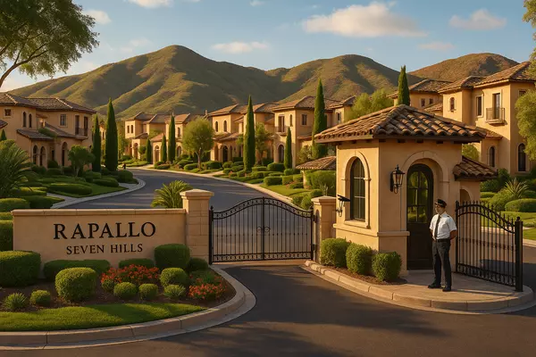 Rapallo Seven Hills Henderson community culture featuring luxury lifestyle, guard-gated excellence, exclusive neighbors, Italian charm, and intimate 40-home community character