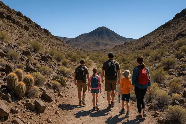Sloan Canyon hiking trails featuring natural desert landscape, mountain recreation opportunities, and outdoor access available to Glengarry neighborhood families