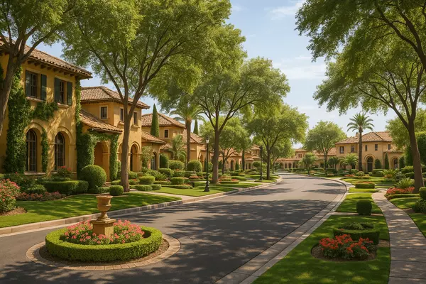 Capistrano Seven Hills established neighborhood featuring 25+ years of mature landscaping, development stability, and authentic Italian community character in Henderson Nevada