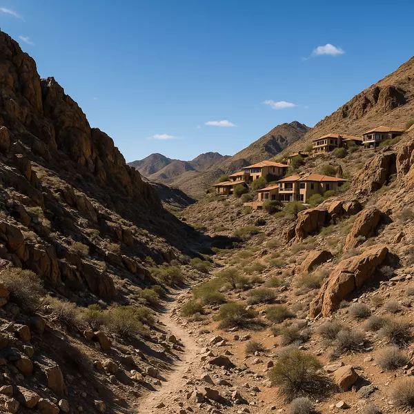 Canyons at MacDonald Ranch Sloan Canyon recreation featuring hiking trails, outdoor adventure, luxury mountain living, and natural canyon beauty for exclusive residents