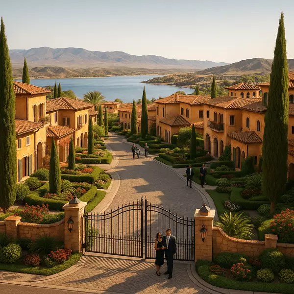 Tremezzo community culture featuring Lake Las Vegas lifestyle, gated luxury living, Italian Tuscan character, and exclusive hillside positioning in Henderson Nevada