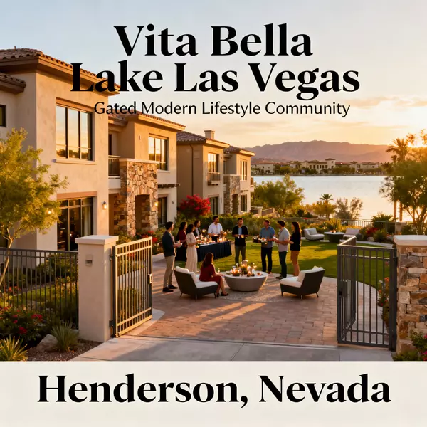 Vita Bella Lake Las Vegas gathering featuring townhome community events, modern gated lifestyle, neighbor connections, and exclusive resort programming in Nevada