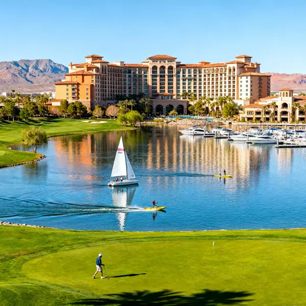Lake Las Vegas recreation featuring Reflection Bay championship golf, marina sailing, boating, water sports, Westin resort spa activities, and exclusive recreational opportunities