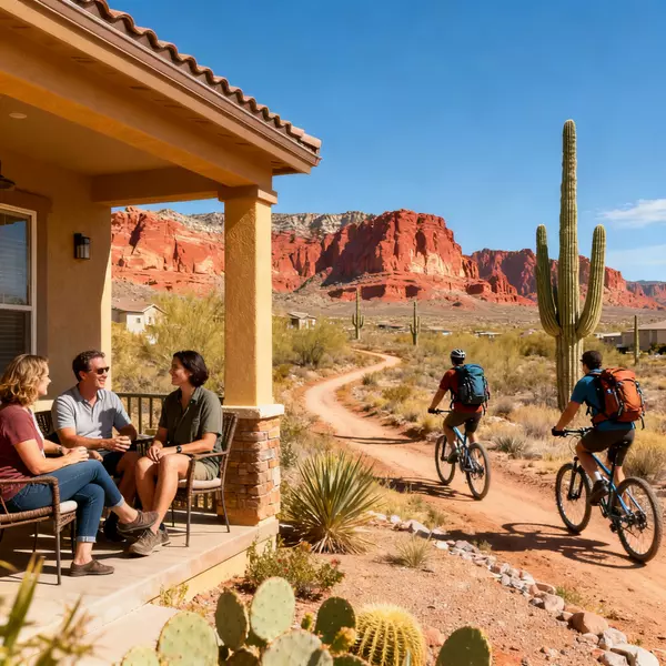 River Mountain community culture featuring rural desert lifestyle, outdoor enthusiasts, tight-knit neighbor connections, and peaceful residential atmosphere in Henderson Nevada