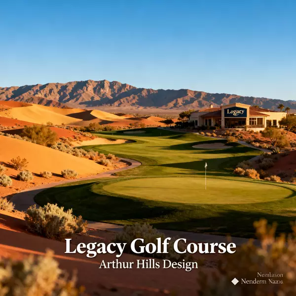 Legacy Golf Course featuring championship golf with Arthur Hills design, desert landscape fairways, greens, and comprehensive golf recreation supporting luxury lifestyle