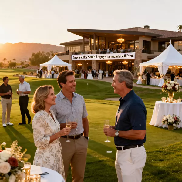 Green Valley South Legacy community gathering featuring championship golf neighbors, luxury lifestyle events, master-planned programming, and prestigious residential connections in Nevada
