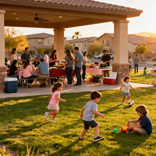 Mission Hills Henderson community gathering featuring neighbors, family events, affordable suburban atmosphere, and established master-planned community connections in Nevada
