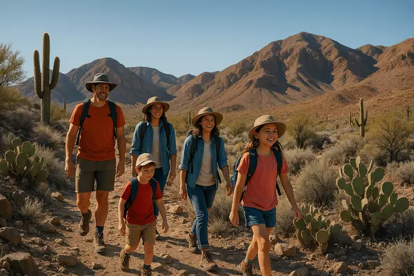 Henderson Nevada family hiking scenic desert mountain trails with 180+ miles of connected pathways offering recreation for all ages and fitness levels