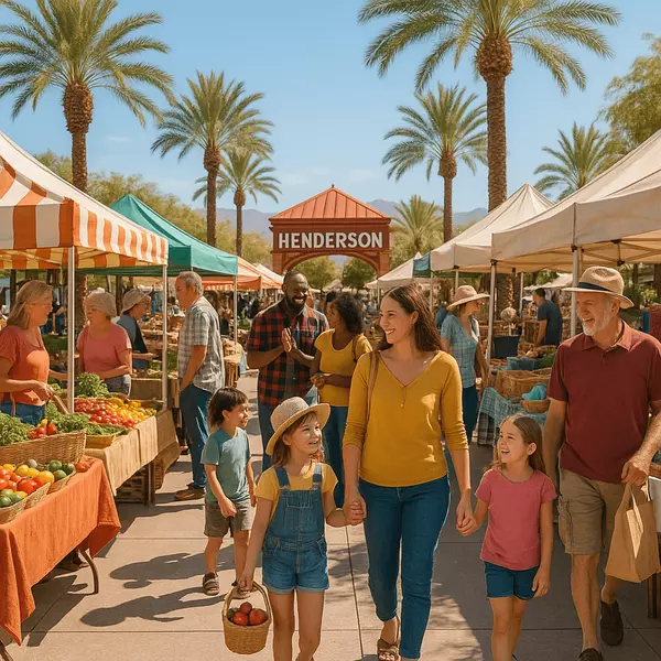 Henderson Nevada community festival featuring families enjoying outdoor concerts, food vendors, and evening entertainment in local park setting