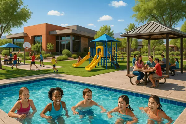 Summerlin community centers featuring pools, recreational facilities, fitness amenities, and family programs exclusive to residents