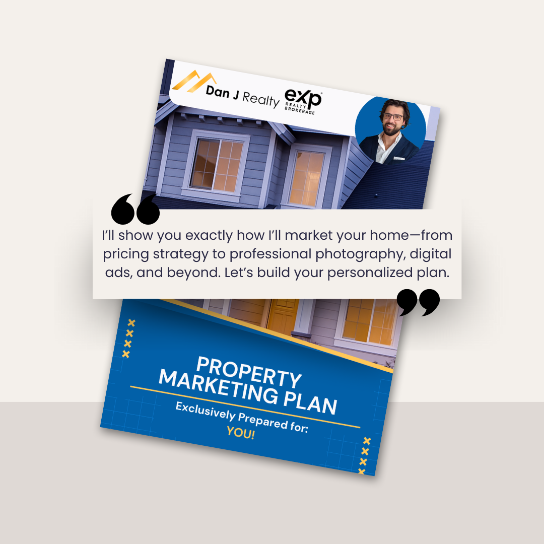 Printed property marketing plan for home sellers in Ontario