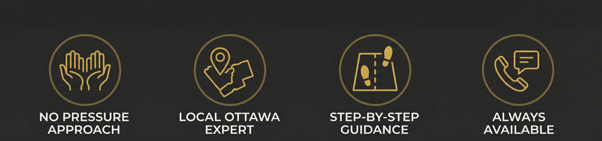 No pressure — Local expert — Step-by-step guidance — Always available