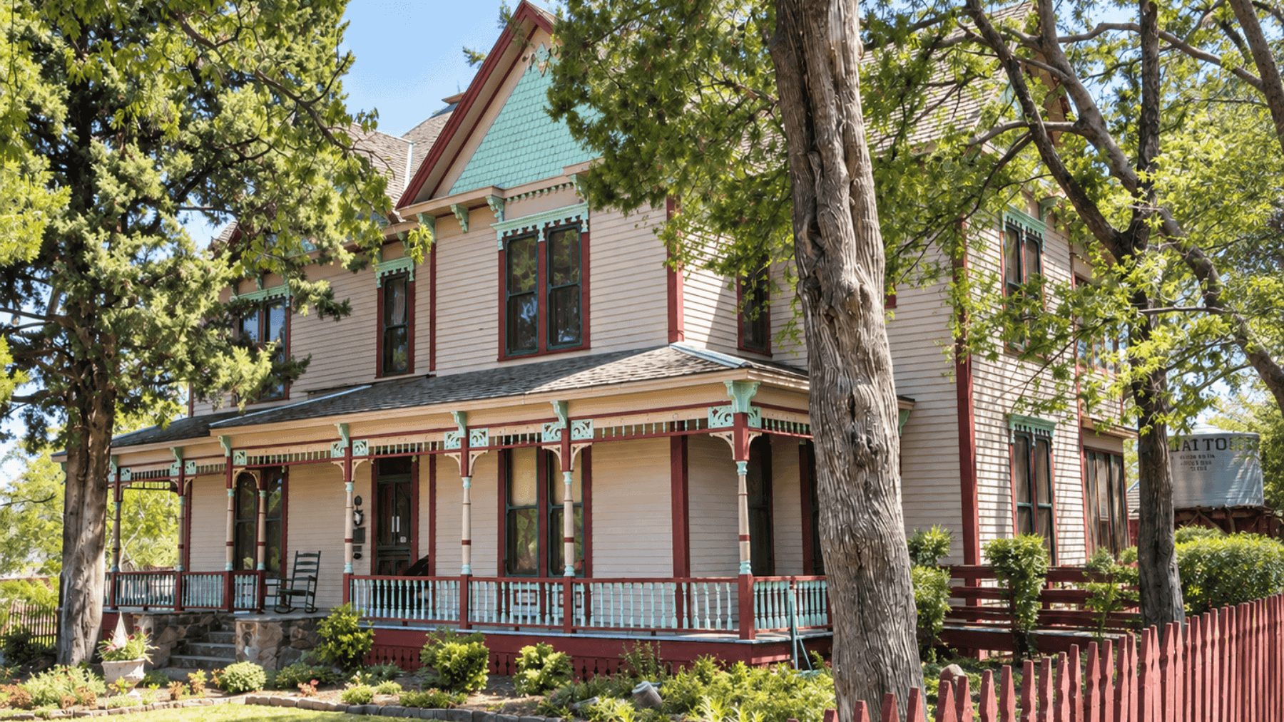 Historic Heritage Farmstead Museum farmhouse in Plano, Texas, home of Miss Ammie and part of Plano’s agricultural history