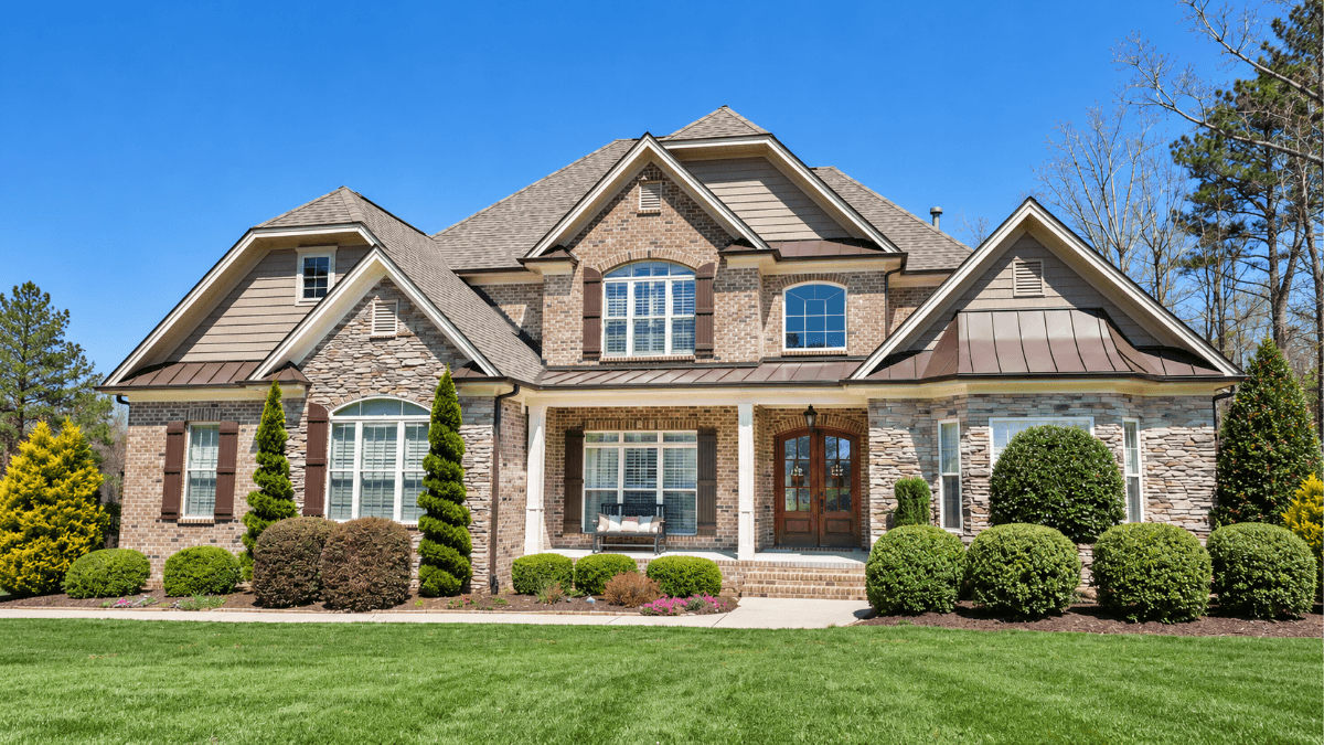 Updated brick and stone home in North Dallas, illustrating the type of space, finishes and move-up home buyers may find around the $750K price point in the 2026 market