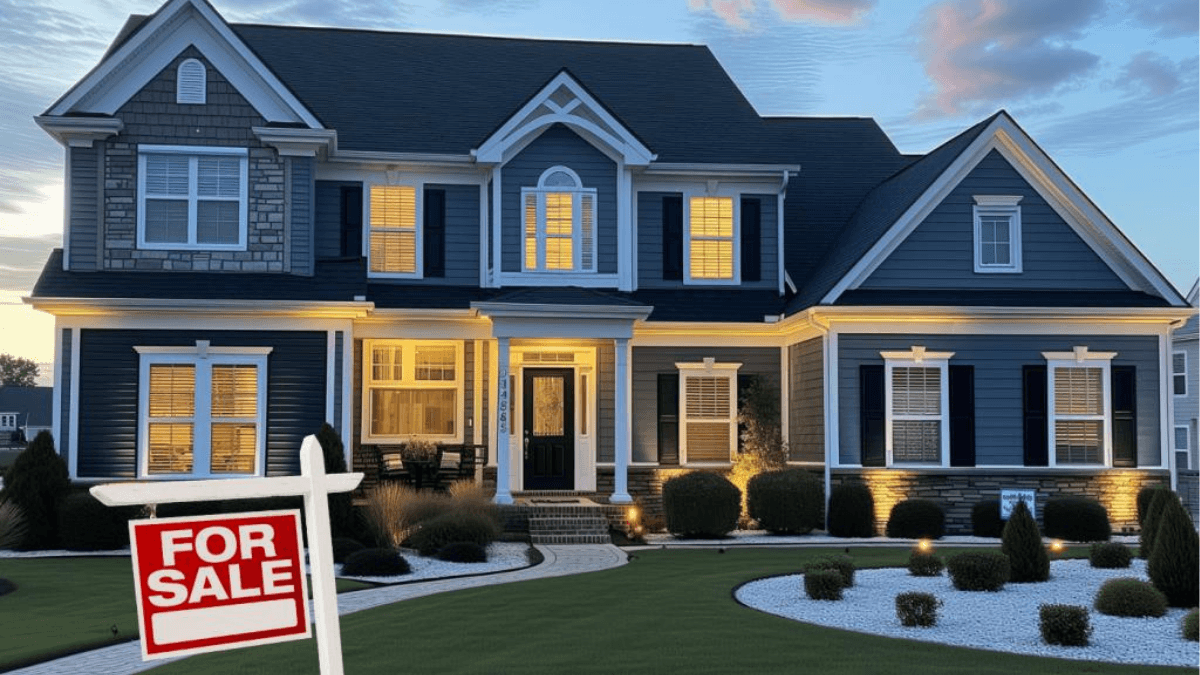 North Dallas home for sale at dusk, illustrating why buyers may choose to purchase now rather than wait for mortgage interest rates to drop