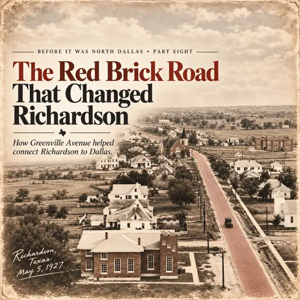 Before It Was North Dallas: Part Eight: The Red Brick Road That Changed Richardson