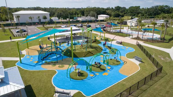Playground at Carrollwood Village Park in Tampa FL, a family-friendly community destination