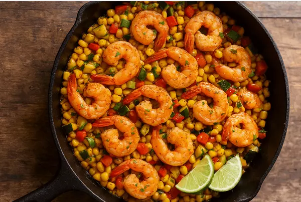 Lake Norman Summer Corn & Shrimp Skillet